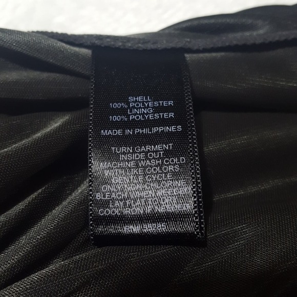 Express black faux wrap camisole peplum swing top - Picture 8 of 8